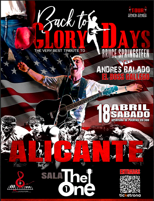 Back to GLORY DAYS “The Very Best Tribute to Bruce Springsteen”